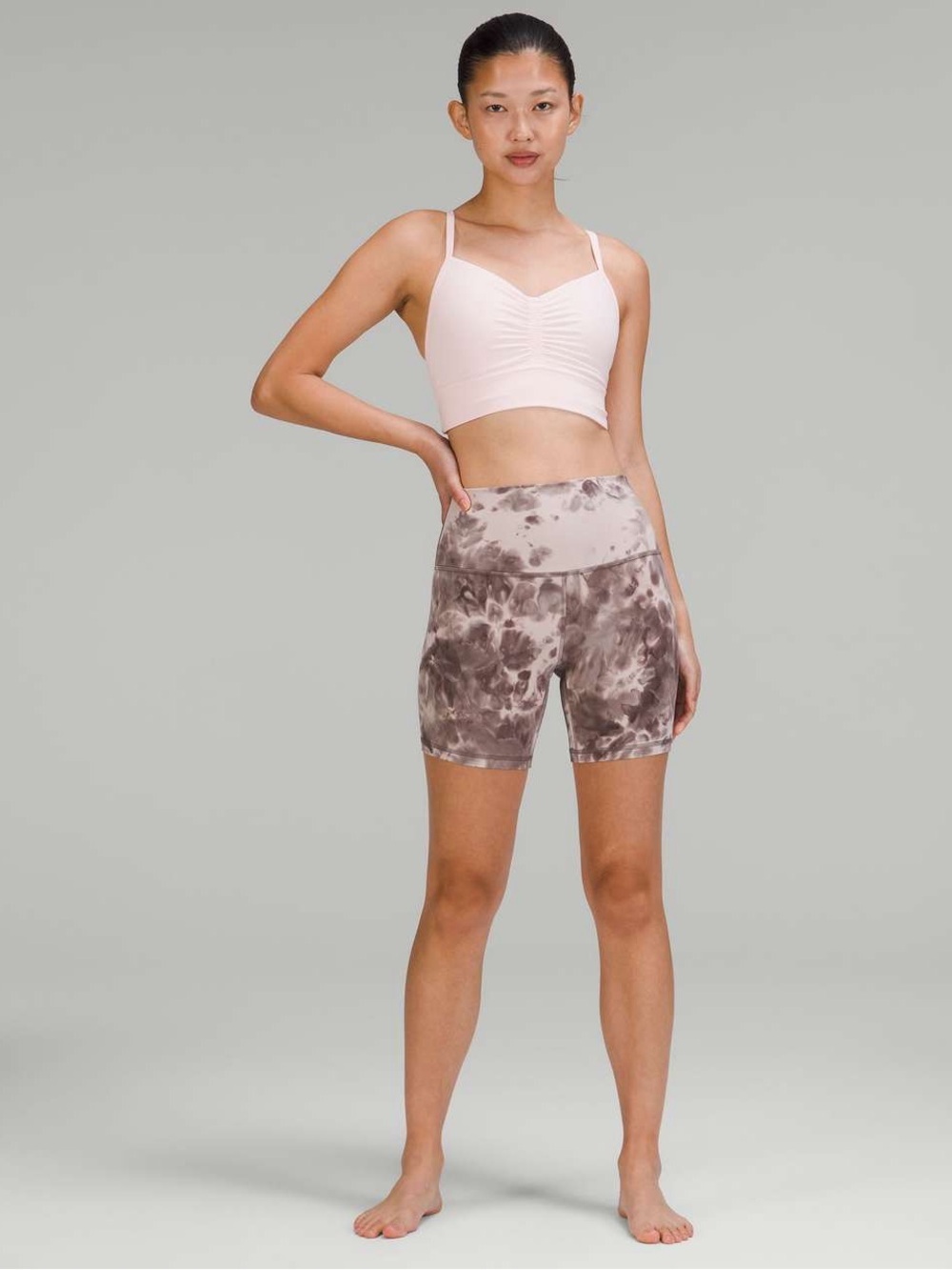 Lululemon Align High-Rise Short 6" Diamond Dye Pitch Grey Size 16 - Picture 8 of 10
